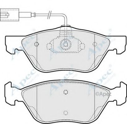 APEC BRAKING - PAD1079 - Комплект тормозных колодок, дисковый тормоз (Тормозная система)