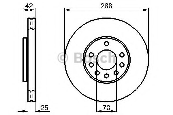 BOSCH - 0 986 478 449 - Тормозной диск