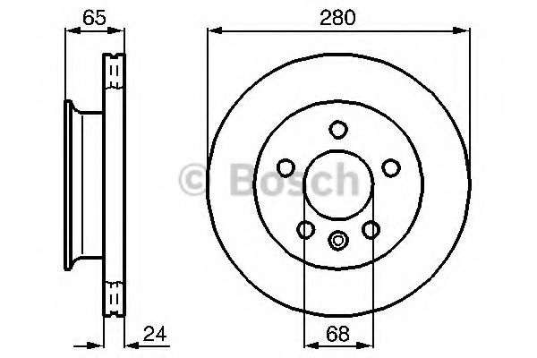 BOSCH - 0 986 478 548 - Тормозной диск (Тормозная система)