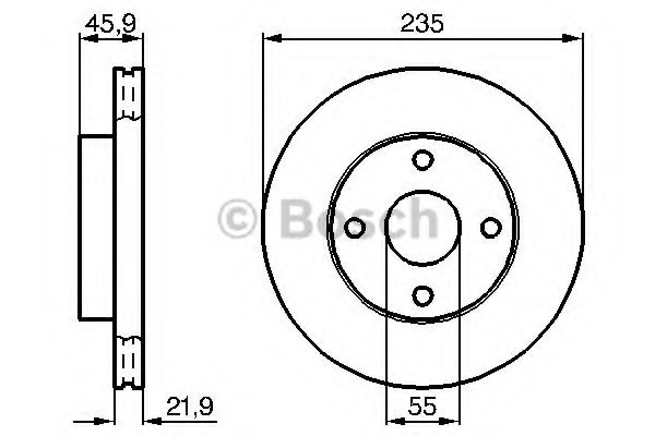 BOSCH - 0 986 478 787 - Тормозной диск (Тормозная система)