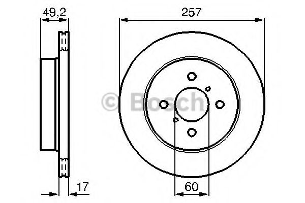 BOSCH - 0 986 478 984 - Тормозной диск (Тормозная система)