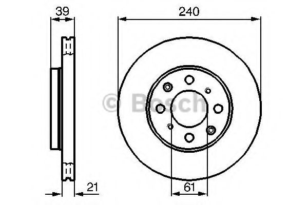 BOSCH - 0 986 479 033 - Тормозной диск (Тормозная система)