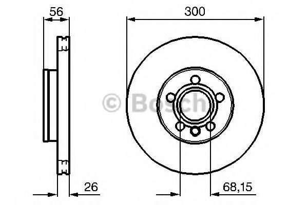 BOSCH - 0 986 479 037 - Тормозной диск (Тормозная система)