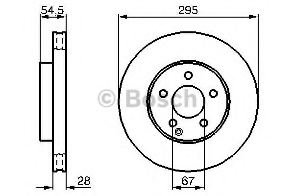 BOSCH - 0 986 479 038 - Тормозной диск (Тормозная система)