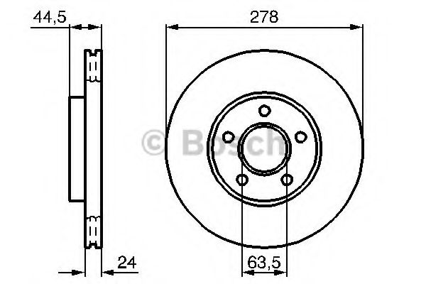 BOSCH - 0 986 479 069 - Тормозной диск (Тормозная система)