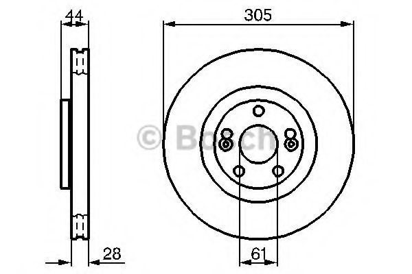 BOSCH - 0 986 479 109 - Тормозной диск (Тормозная система)