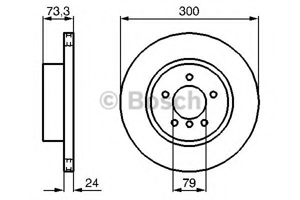 BOSCH - 0 986 479 216 - Тормозной диск (Тормозная система)