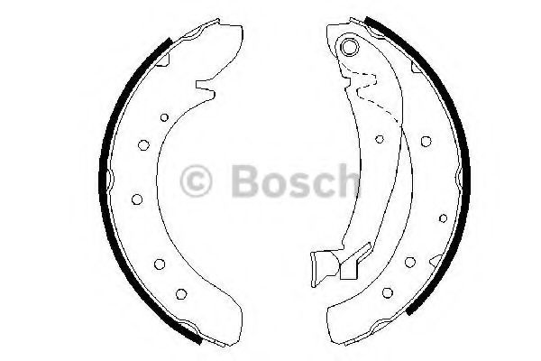 BOSCH - 0 986 487 522 - Комплект тормозных колодок (Тормозная система)