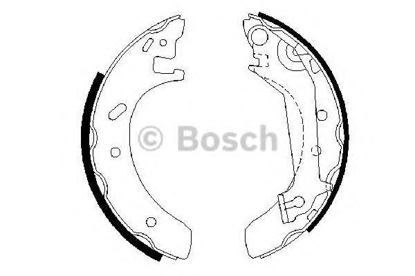 BOSCH - 0 986 487 523 - Комплект тормозных колодок (Тормозная система)