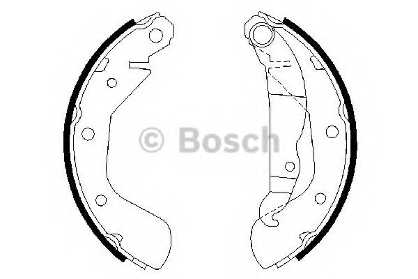 BOSCH - 0 986 487 613 - Комплект тормозных колодок (Тормозная система)