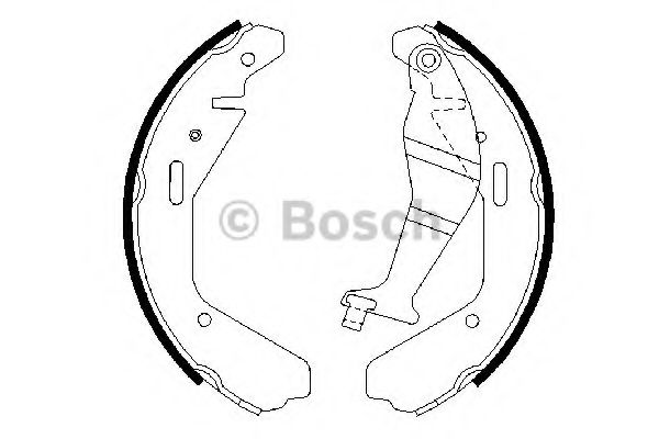 BOSCH - 0 986 487 707 - Комплект тормозных колодок (Тормозная система)