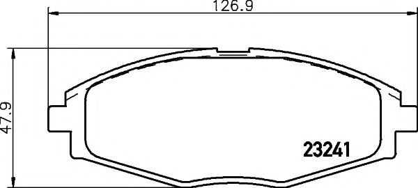 HELLA PAGID - 8DB 355 017-021 - Комплект тормозных колодок, дисковый тормоз (Тормозная система)