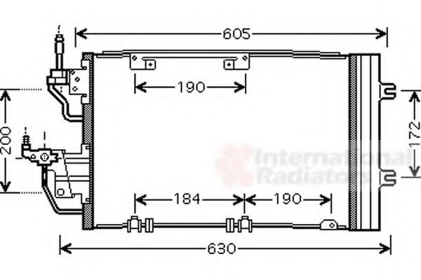 VAN WEZEL - 37005454 - Конденсатор, кондиционер (Кондиционер)