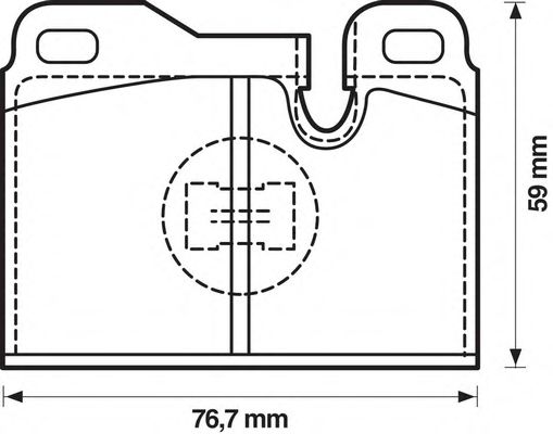 BENDIX - 571354B - Комплект тормозных колодок, дисковый тормоз