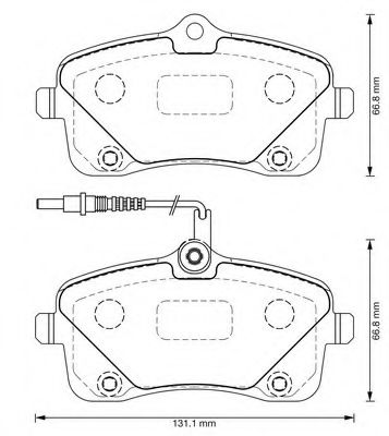 BENDIX - 573382B - Комплект тормозных колодок, дисковый тормоз