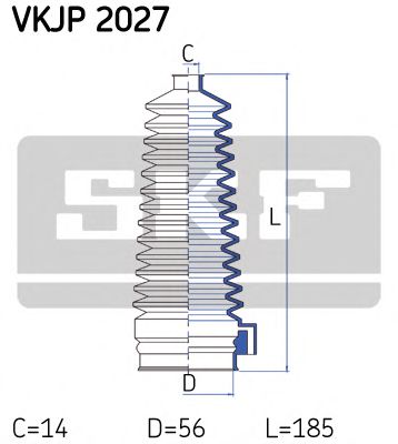 SKF - VKJP 2027 - Комплект пылника, рулевое управление (Рулевое управление)