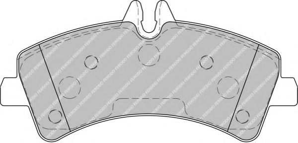 FERODO - FVR1779 - Комплект тормозных колодок, дисковый тормоз (Тормозная система)