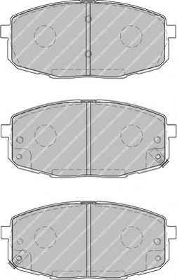 FERODO - FSL1869 - Комплект тормозных колодок, дисковый тормоз (Тормозная система)