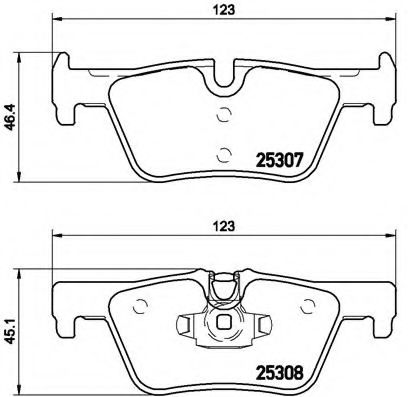 BREMBO - P 06 071 - Комплект тормозных колодок, дисковый тормоз (Тормозная система)