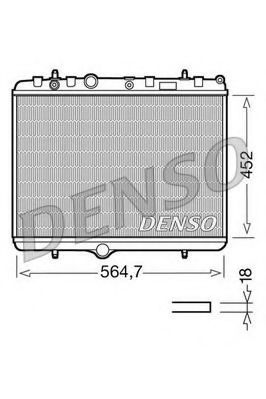 DENSO - DRM21055 - Радиатор, охлаждение двигателя (Охлаждение)