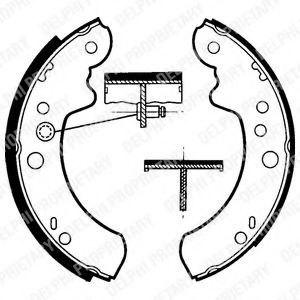 DELPHI - LS1313 - Комплект тормозных колодок (Тормозная система)