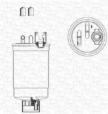 MAGNETI MARELLI - 213908562000 - Топливный фильтр (Система подачи топлива)