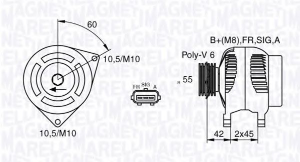 MAGNETI MARELLI - 063377416010 - Генератор (Генератор)