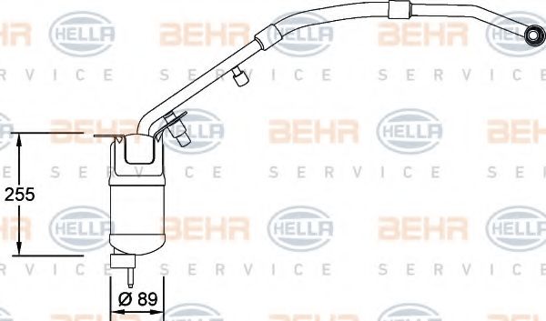 BEHR HELLA SERVICE - 8FT 351 198-151 - Осушитель, кондиционер (Кондиционер)