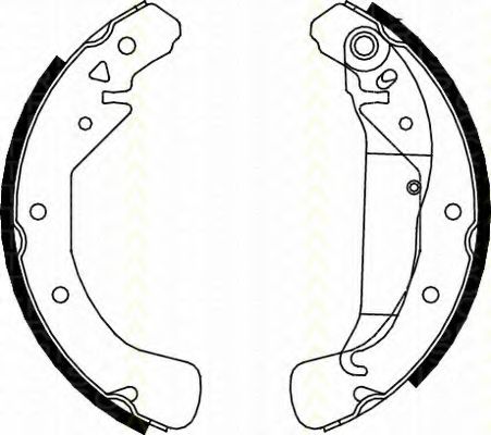 TRISCAN - 8100 24589 - Комплект тормозных колодок (Тормозная система)