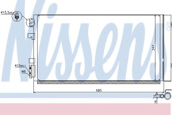 NISSENS - 940259 - Конденсатор, кондиционер (Кондиционер)