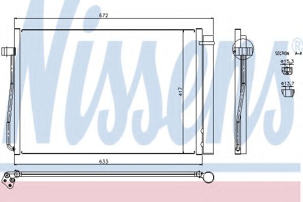 NISSENS - 94679 - Конденсатор, кондиционер (Кондиционер)