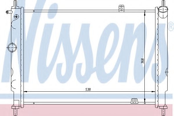 NISSENS - 63059 - Радиатор, охлаждение двигателя (Охлаждение)