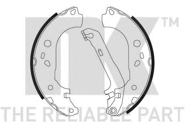 NK - 2725728 - Комплект тормозных колодок (Тормозная система)