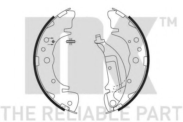 NK - 2734666 - Комплект тормозных колодок (Тормозная система)