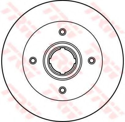 TRW - DF1985 - Тормозной диск (Тормозная система)