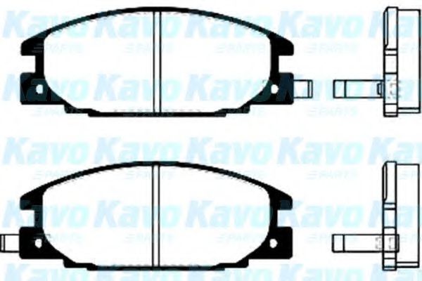 KAVO PARTS - BP-3500 - Комплект тормозных колодок, дисковый тормоз (Тормозная система)