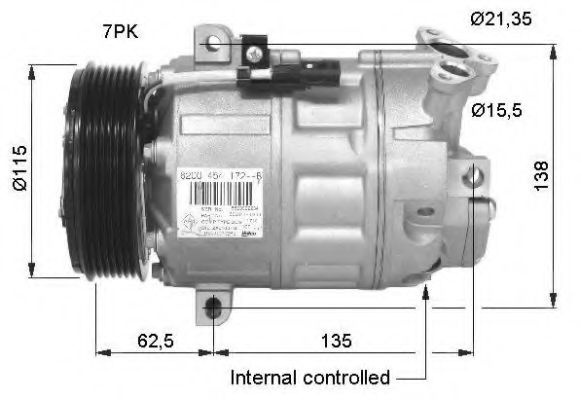 NRF - 32425G - Компрессор, кондиционер (Кондиционер)