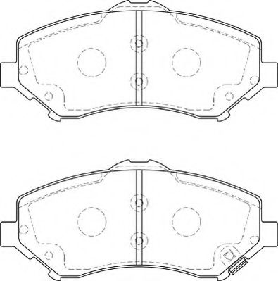 NECTO - FD7358A - Комплект тормозных колодок, дисковый тормоз (Тормозная система)