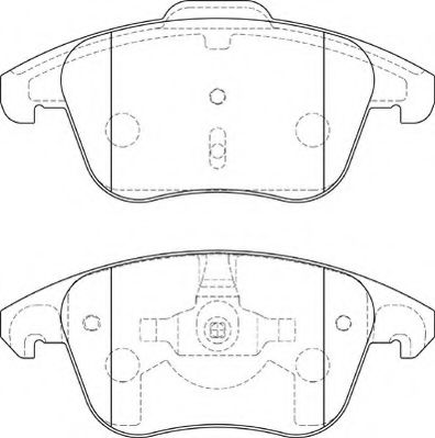 NECTO - FD7297A - Комплект тормозных колодок, дисковый тормоз (Тормозная система)