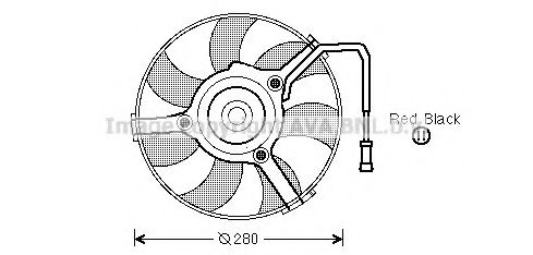 AVA QUALITY COOLING - AI7504 - Вентилятор, охлаждение двигателя (Охлаждение)