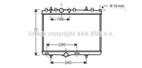 AVA QUALITY COOLING - PEA2255 - Радиатор, охлаждение двигателя (Охлаждение)