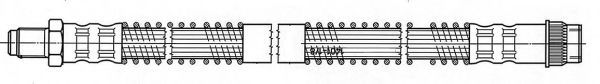 CEF - 512187 - Тормозной шланг (Тормозная система)