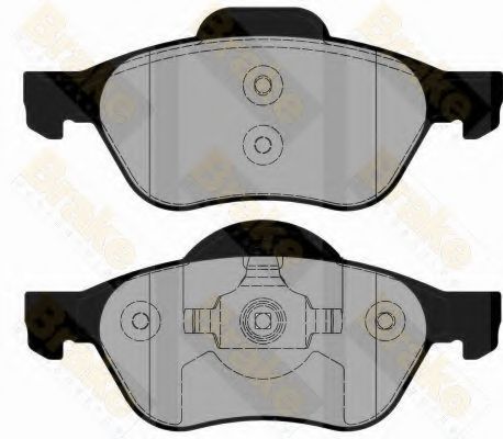 BRAKE ENGINEERING - PA1844 - Комплект тормозных колодок, дисковый тормоз (Тормозная система)