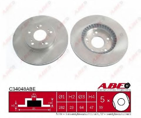 ABE - C34048ABE - Тормозной диск (Тормозная система)
