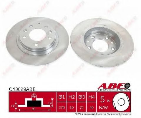 ABE - C43029ABE - Тормозной диск (Тормозная система)