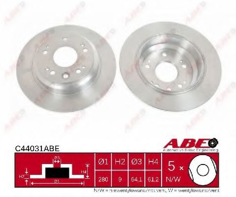 ABE - C44031ABE - Тормозной диск (Тормозная система)