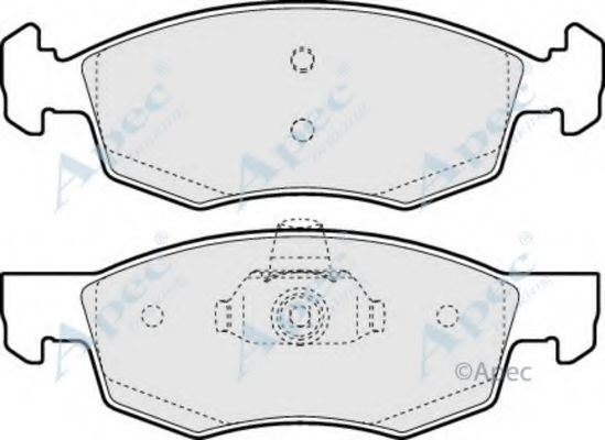 APEC BRAKING - PAD1330 - Комплект тормозных колодок, дисковый тормоз (Тормозная система)