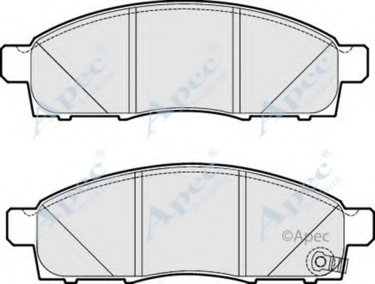 APEC BRAKING - PAD1780 - Комплект тормозных колодок, дисковый тормоз (Тормозная система)