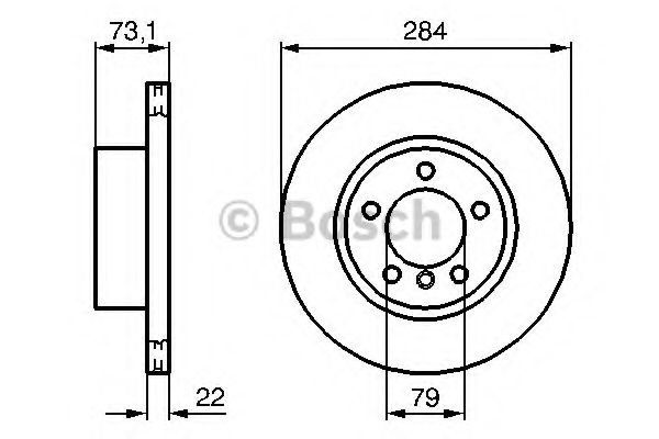 BOSCH - 0 986 479 213 - Тормозной диск (Тормозная система)