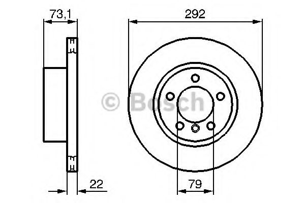 BOSCH - 0 986 479 214 - Тормозной диск (Тормозная система)